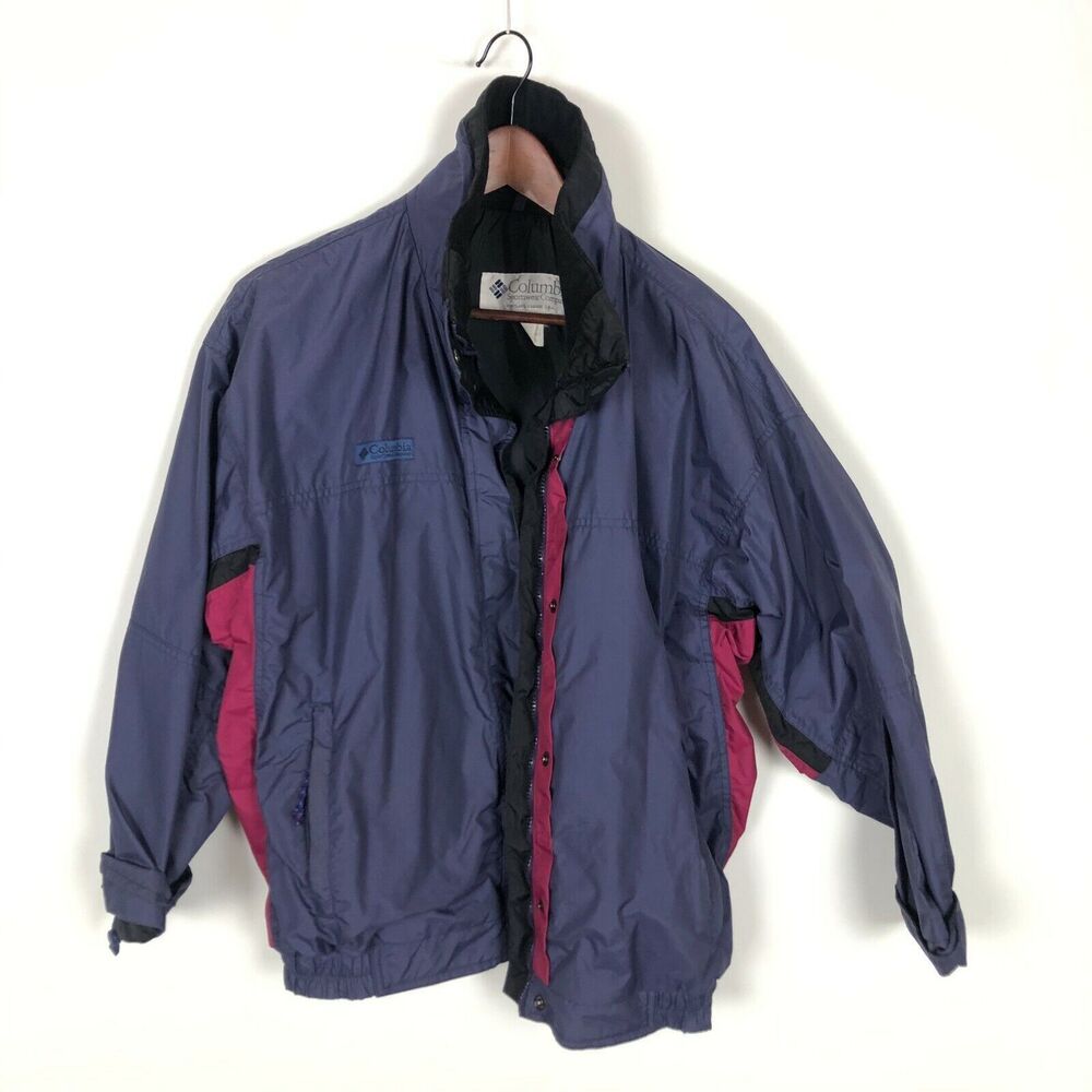 Vintage Columbia Purple Pink Bugaboo Shell Jacket Women's Size Large